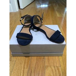 J.Crew Factory suede ankle-strap sandals!